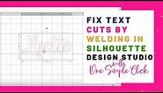 Silhouette Cameo Tutorial: How to Cut Letters As One Shape How to Weld Letters in Silhouette Studio