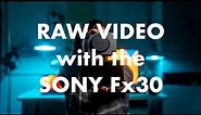 How record ProRes Raw on the Fx30 | Tutorial