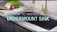 How To Replace and Install an Undermount Sink