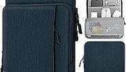 MoKo 9-11 Inch Tablet Sleeve Bag Carrying Case with Storage Pockets Fits New 11-inch iPad Pro M4/iPad Air M2 2024, iPad Air 5/4 10.9, iPad Pro 11, iPad 10/9/8th 10.9/10.2, Tab S8/S9 11, Indigo