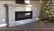 Weekend DIY fireplace build - ELECTRIC fireplace time lapse