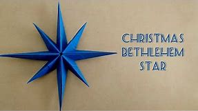 Origami Christmas Star/Paper Bethlehem Star/ 8-Point Star 折纸圣诞星 (1)