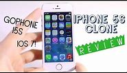 Perfect Iphone 5S clone - Best 1:1 copy - IOS 7 - Goophone i5s Review [HD]