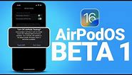 What’s New With AirPods in iOS 16 + AirPodOS BETA 1