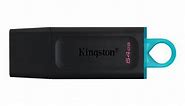 Pen Drive DataTraveler Exodia 64GB Kingston com Conexão USB 3.2, Preto/Azul - DTX/64GB