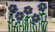 CRUSHED GLASS ART, STAINED GLASS, MOD PODGE DAISIES, TUTORIAL , GUIDE