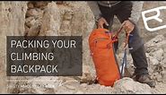 Tips & tricks: The right way to pack your climbing backpack – Tutorial (8/43) | LAB ROCK
