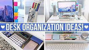 DESK & OFFICE ORGANIZATION IDEAS!