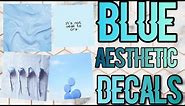 Roblox Bloxburg - Blue Aesthetic Decal Id's