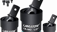 Libraton Swivel Socket Set, Impact Swivel Socket Set, Wobble Socket, Impact Grade Universal Joint, Cr-Mo Steel, 1/4-Inch, 3/8-Inch, 1/2-Inch Drive