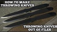 Throwing Knives - How To Make Throwing Knives - Knife Making
