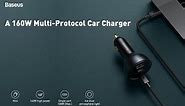 Baseus 160W Multi-Protocol Fast Charge Car Charger