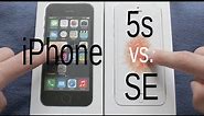 iPhone SE vs 5s (side by side)
