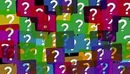 Download Colorful Message box with question mark icon Transparent MOV for free
