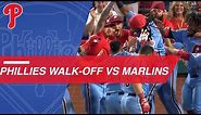 Phillies walk-off Marlins in the 9th