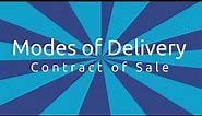 Modes of Delivery of Goods | Formation of the Contract of Sale | CA CPT | CS & CMA Foundation