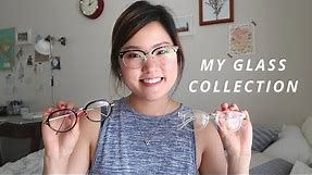 My eyeglass collection, clear frames | chunbuns