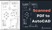 Convert scanned PDF and Image into DWG
