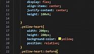 Yellow Heart Emoji | HTML| CSS