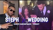 Steph Curry dancing at wedding as groomsman to @COSeezy Strachan 💍 Jennifer Volcy [+Ayesha, Seth]