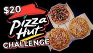 $20 PIZZA HUT CHALLENGE (3 MEDIUM PIZZAS)