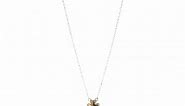 10k Yellow Gold Diamond Accent Four Leaf Clover Necklace, 18