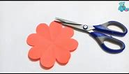 How To Make Simple & Easy Paper Flower Cutting | Paper Cutting | Craft Tutorial