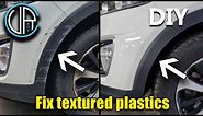 Repair Textured Plastics very simple method (Bumper texture repair). Save Money!!