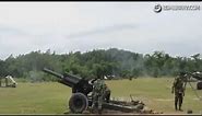 Type 54 1 howitzer firing