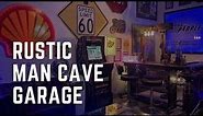 Check Out This Awesome Rustic Garage Man Cave