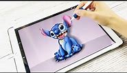 IPAD ART: Let's draw Stitch on iPad from Disney Lilo and Stitch | Procreate + iPad Pro