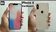 How to make iPhone X (Gold) from Cardboard | DIY iPhone X : Cardboard | Bi