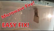 Is your Microwave catching fire or sizzling? Easy Fix!