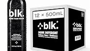 blk. Natural Mineral Alkaline Water, 16.9 oz. (500 mL), 12 Pack, 8 pH Water, Bioavailable Fulvic & Humic Acid Extract, Trace Minerals, Electrolytes to Hydrate, Repair & Restore Cells