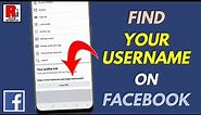 How to Find Your Username on Facebook
