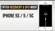 Enter Recovery and DFU Mode on iPhone 5s