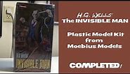 The Invisible Man model kit by Moebius... Completed
