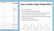 Paper People Chain Template