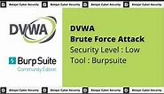 1. DVWA | Brute Force Attack | Low | dengan Burp Suite