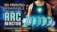 DIY Wearable Iron Man Arc Reactor with 5 Interchangeable Faceplate Designs (3D Printed)