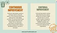Continual Improvement Vs Continuous Improvement - Learn Transformation