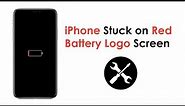 4 Fixes for iPhone Stuck on Red Battery Logo Screen