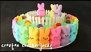 Rainbow Peeps Cake!! How to Make a Rainbow Peep Cake for Easter