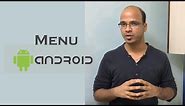 Menu in Android | Android Tutorial for Beginners