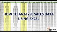 Sales Data Analysis using Excel | Pivot Tables | FMCG Industry