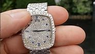 Piaget White Gold Pave Diamond Sapphire Dial Vintage Unisex Watch 9741 Review | SwissWatchExpo