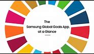 Samsung Global Goals – An App to Help the World