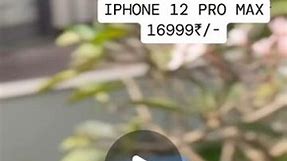 ISPOT istore on Instagram: "Sold ✅ Iphone 12 pro max 256 GB Back glass crack 82🔋 bh 16999₹/- No replacement"