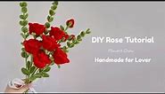 DIY Red Roses: How to Make Rose Flower with Pipe Cleaners (Handmade Gift Ideas)