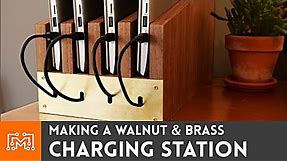 Making a Charging Station from Walnut & Brass | I Like To Make Stuff